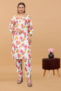 Arihant Creations Women's Cotton Digital Printed Co-Ord Set - Breathable, Stylish & Ready-to-Wear - Large (L), Large (L)