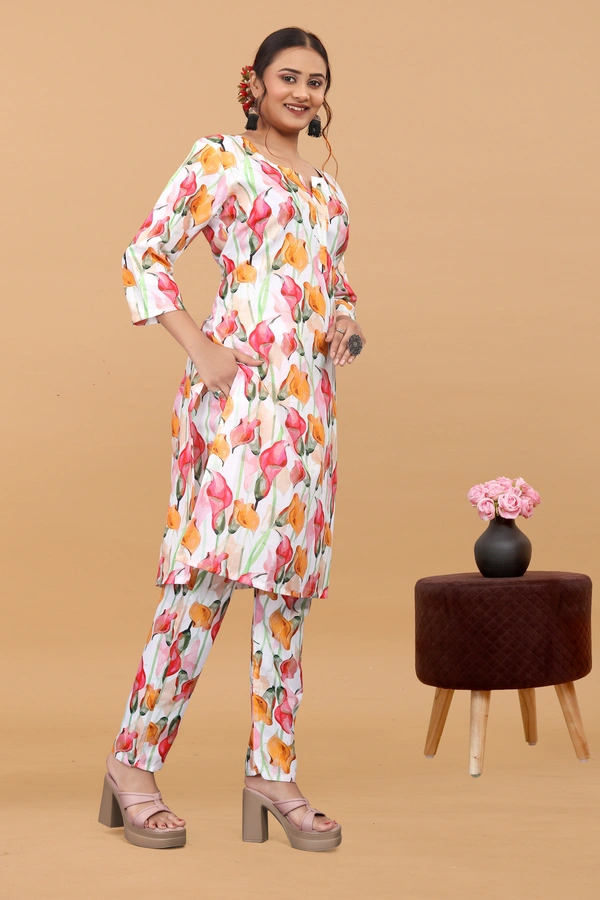 Arihant Creations Women's Cotton Digital Printed Co-Ord Set - Breathable, Stylish & Ready-to-Wear - Large (L), Large (L)