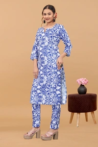 Arihant Creations Women's Cotton Digital Printed Co-Ord Set - Stylish, Breathable & Ready-to-Wear - Large (L), Large (L)
