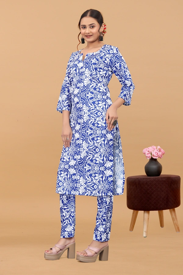 Arihant Creations Women's Cotton Digital Printed Co-Ord Set - Stylish, Breathable & Ready-to-Wear - Large (L), Large (L)