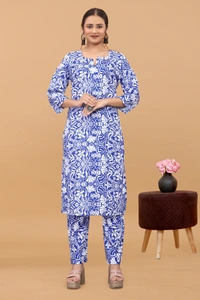 Arihant Creations Women's Cotton Digital Printed Co-Ord Set - Stylish, Breathable & Ready-to-Wear - Large (L), Large (L)