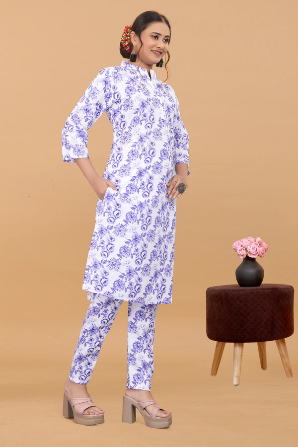 Arihant Creations Women's Cotton Digital Printed Co-Ord Set - Stylish, Breathable & Ready-to-Wear - Large (L), Large (L)