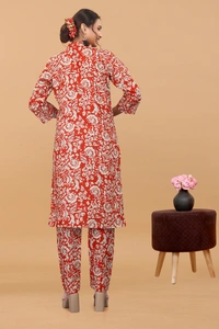 Arihant Creations Women's Cotton Digital Printed Co-Ord Set - Stylish, Breathable & Ready-to-Wear - Large (L), Large (L)