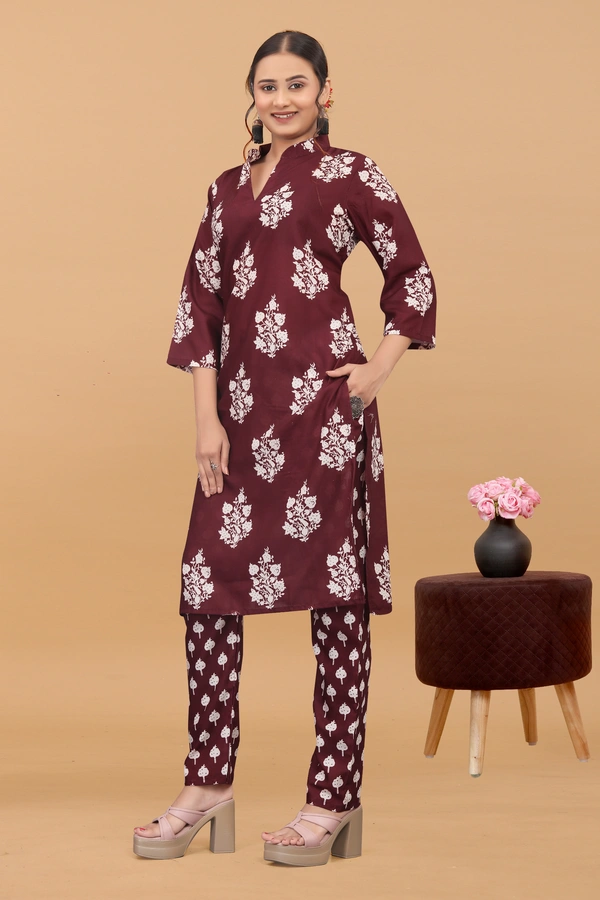 Arihant Creations Women's Cotton Digital Printed Kurta Pant Set - Soft, Breathable & Ready-to-Wear - Large (L), Large (L)