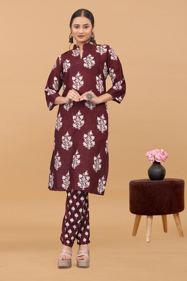 Arihant Creations Women's Cotton Digital Printed Kurta Pant Set - Soft, Breathable & Ready-to-Wear - Large (L), Large (L)