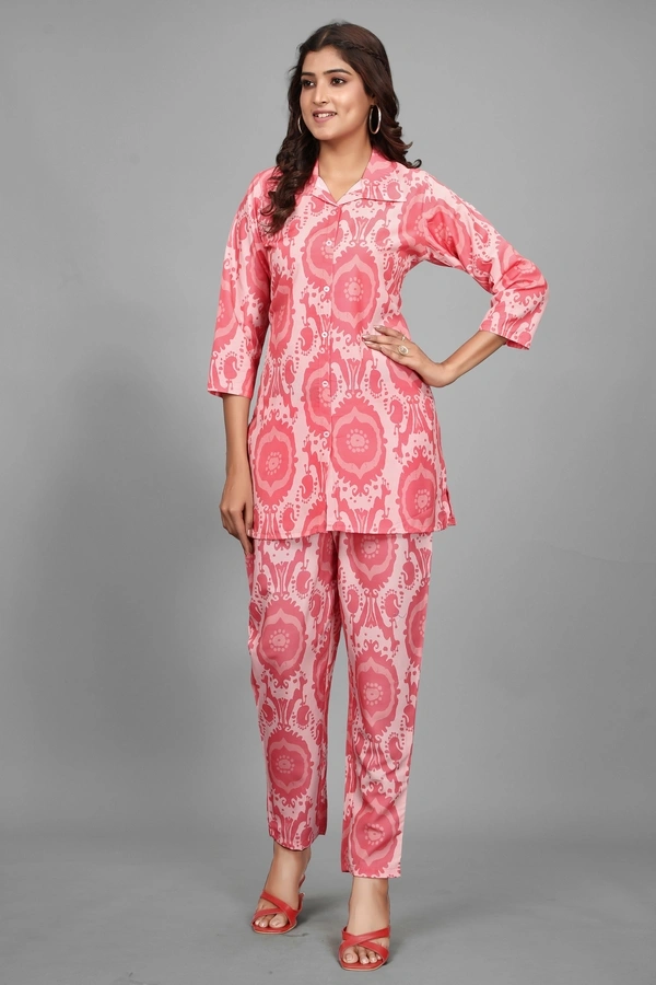 Arihant Creations Women's Heavy Rayon Printed Co-Ord Set - Stylish & Comfortable - Extra Large (XL), Extra Large (XL)