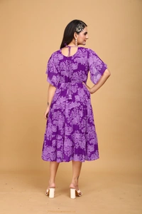 Arihant Creations Women's Printed Georgette Gown - Flowy, Soft - Extra Large (XL), Extra Large (XL)