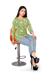 Arihant Creations Women's Rayon Casual Top - Soft & Stylish - Doulbe XL (XXL), Doulbe XL (XXL)