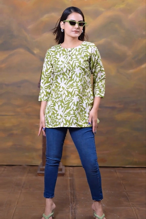 Arihant Creations Women's Rayon Casual Top - Soft & Stylish - Large (L), Large (L)