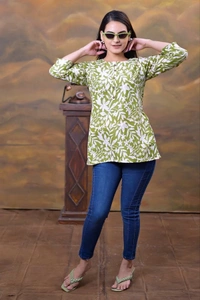 Arihant Creations Women's Rayon Casual Top - Soft & Stylish - Large (L), Large (L)