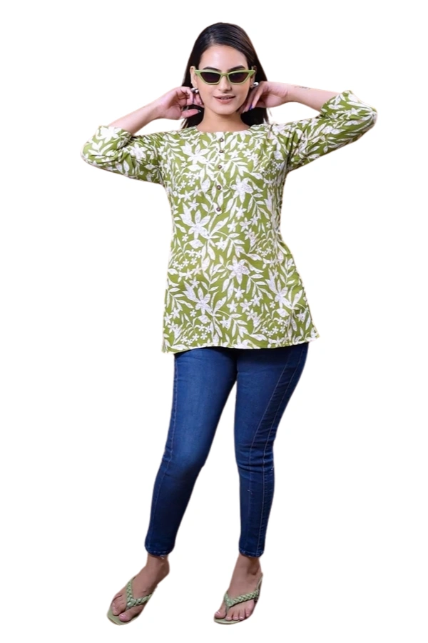 Arihant Creations Women's Rayon Casual Top - Soft & Stylish - Large (L), Large (L)