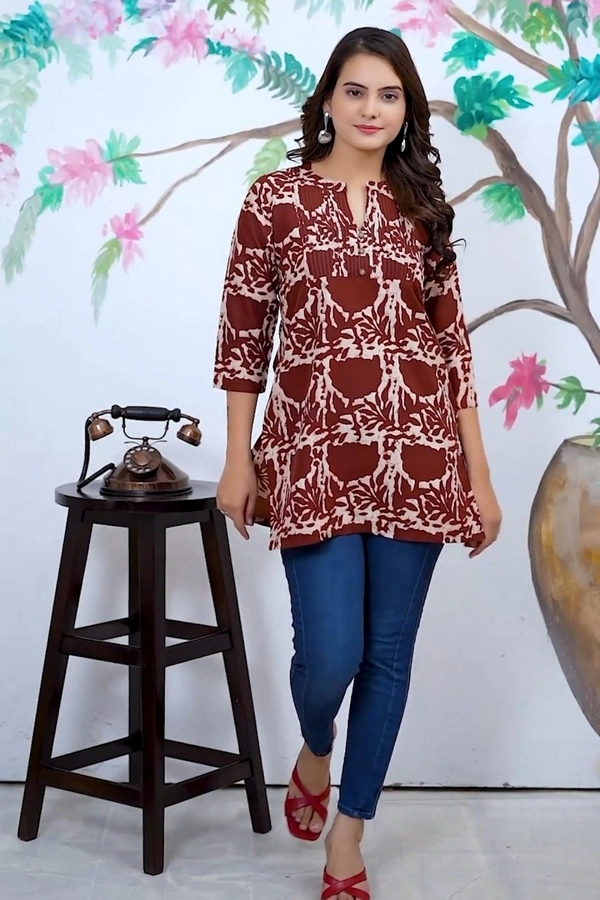 Arihant Creations Women's Rayon Casual Top - Soft & Stylish - Large (L), Large (L)