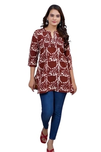 Arihant Creations Women's Rayon Casual Top - Soft & Stylish - Large (L), Large (L)