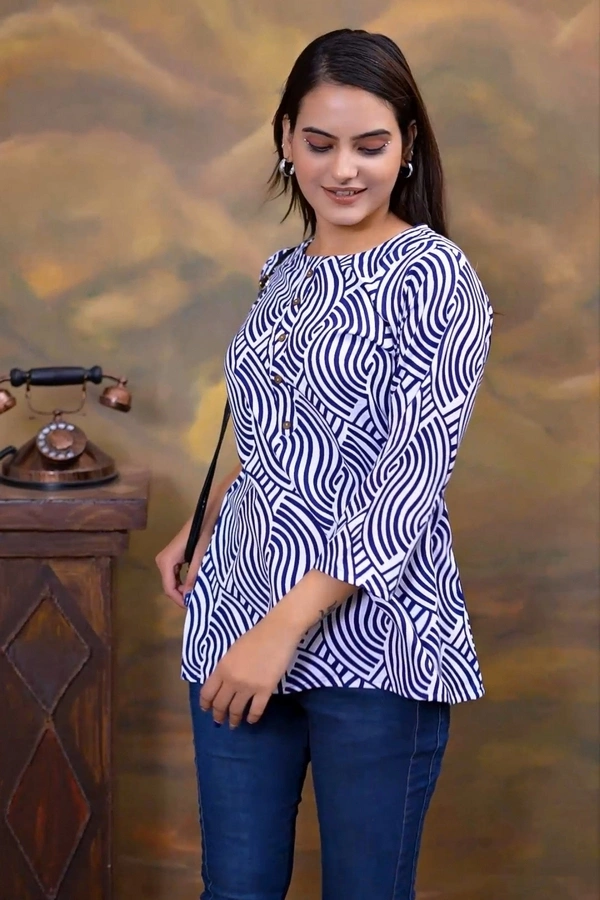 Arihant Creations Women's Rayon Casual Top - Soft & Stylish - Medium (M), Medium (M)