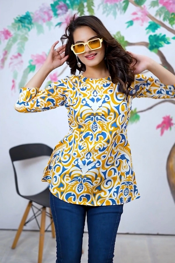 Arihant Creations Women's Rayon Casual Top - Soft & Stylish - Extra Large (XL), Extra Large (XL)