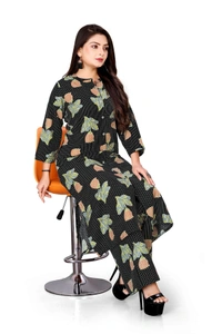 Arihant Creations Women's Rayon Long Co-Ord Set - Elegant & Comfortable - Extra Large (XL), Extra Large (XL)