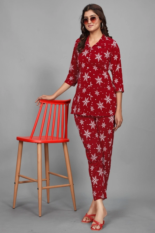Arihant Creations Women's Rayon Printed Co-Ord Set - Stylish & Comfortable - Extra Large (XL), Extra Large (XL)