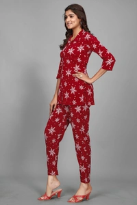 Arihant Creations Women's Rayon Printed Co-Ord Set - Stylish & Comfortable - Extra Large (XL), Extra Large (XL)