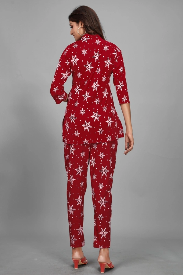 Arihant Creations Women's Rayon Printed Co-Ord Set - Stylish & Comfortable - Extra Large (XL), Extra Large (XL)
