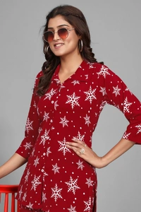 Arihant Creations Women's Rayon Printed Co-Ord Set - Stylish & Comfortable - Extra Large (XL), Extra Large (XL)