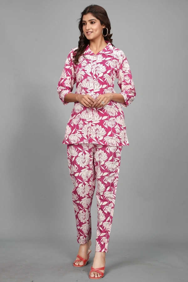 Arihant Creations Women's Rayon Printed Co-Ord Set - Stylish & Comfortable - Extra Large (XL), Extra Large (XL)