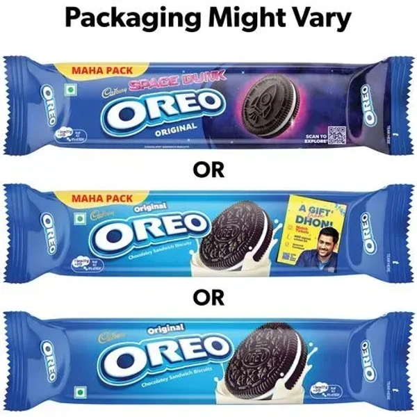 Cadbury Oreo Vanilla Flavour Creme Sandwich Biscuit, 131.25 g - 131.25 Gm
