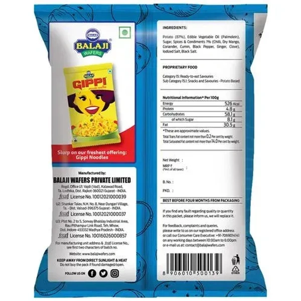 BALAJI Wafers - Masala Masti Wafers, 150 g Pouch - 150 Gm
