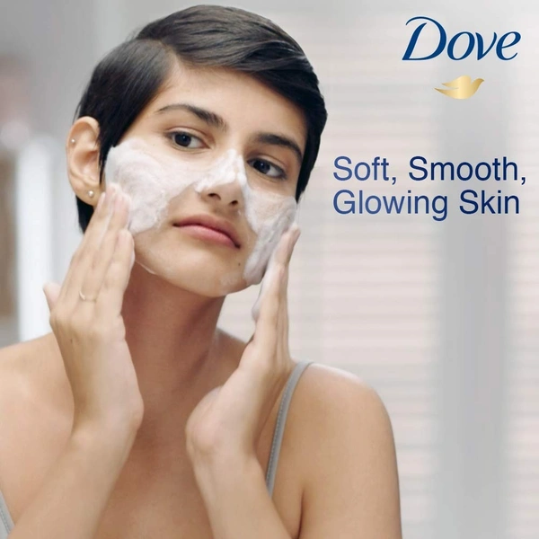 Hindustan Uniliver Dove Cream Beauty Bathing Bar For 24 Hour Nourished Skin with ¼ Moisturising Cream and Nutrient Serum (Pack of 5) 125g each - 125g x 5