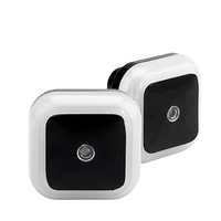 0.5W Led Plug in Smart Night Lamp with, Automatic Sensor -(, Pack of 1, Polycarbonate) - 5D x 5W x 5H Centimeters, White