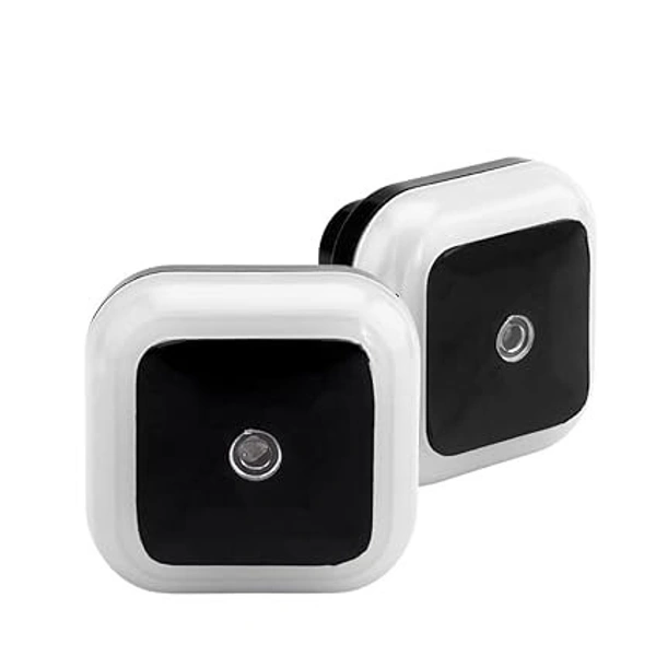 0.5W Led Plug in Smart Night Lamp with, Automatic Sensor -(, Pack of 1, Polycarbonate) - 5D x 5W x 5H Centimeters, White