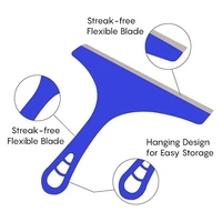 Kitchen Platform & Glass Squeegee Wiper All-Purpose Cleaning Windows Car Windshield Bathroom Mirrors Table Cleaner (Set of 2, Random Colours)