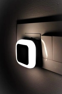 0.5W Led Plug in Smart Night Lamp with, Automatic Sensor -(, Pack of 1, Polycarbonate) - 5D x 5W x 5H Centimeters, White