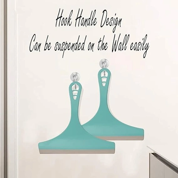 Kitchen Platform & Glass Squeegee Wiper All-Purpose Cleaning Windows Car Windshield Bathroom Mirrors Table Cleaner (Set of 2, Random Colours)