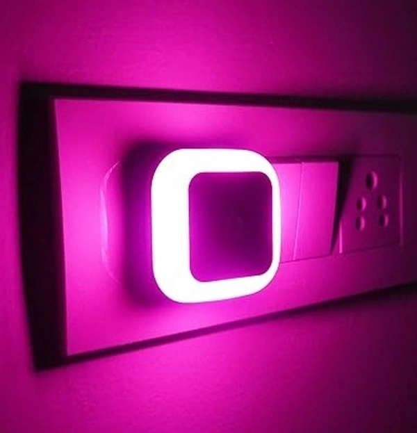 0.5W Led Plug in Smart Night Lamp with, Automatic Sensor -(, Pack of 1, Polycarbonate) - 5D x 5W x 5H Centimeters, White