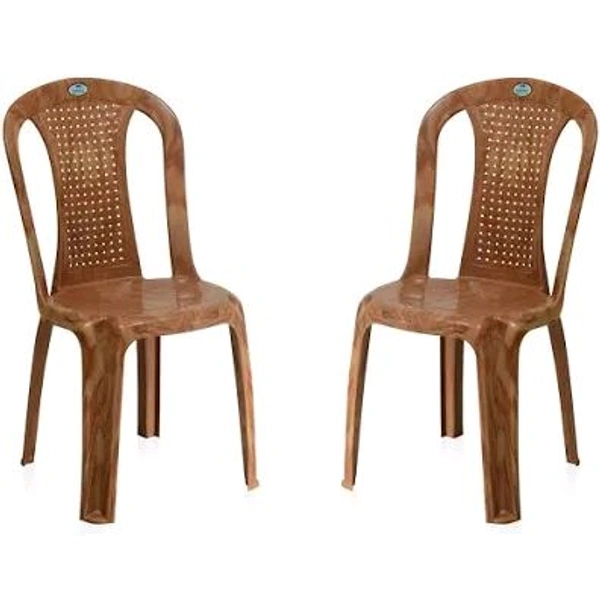 Nilkamal Chair 2 Set - Brown