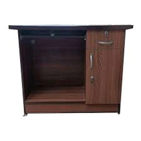Partical Board Computer Table  - Brown, 3×2