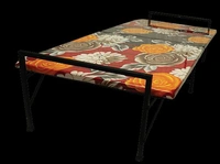 Folding Bed  - Tickle Me Pink, 72×36