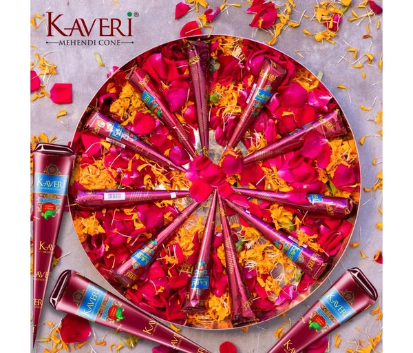Kaveri Mehendi Cone - India’s best herbal mehendi cone, One Box 12pic