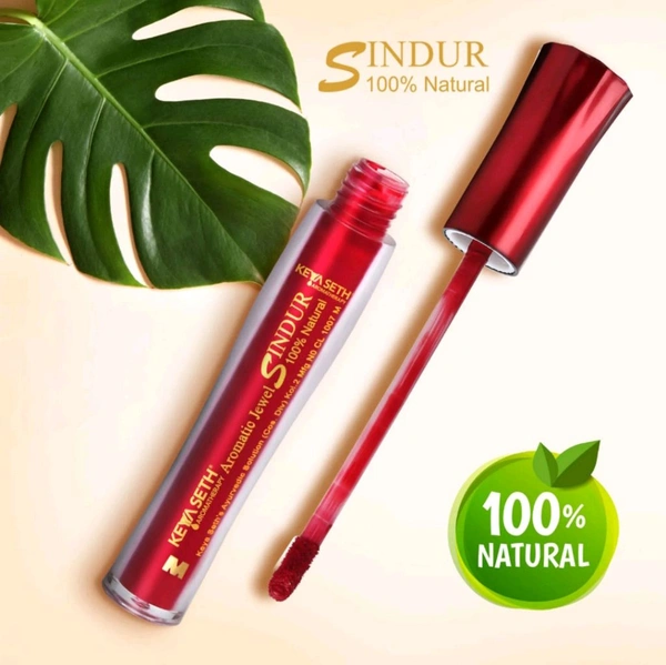 Aromatherapy 100% Natural Liquid Sindoor - Maroon  - Maroon, 5ml
