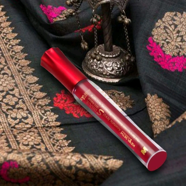 Aromatherapy 100% Natural Liquid Sindoor - Maroon  - Maroon, 5ml