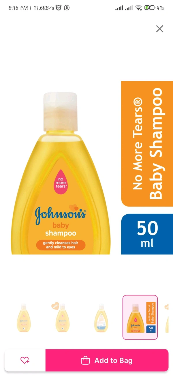 No More Tears Baby Shampoo - 50 Ml