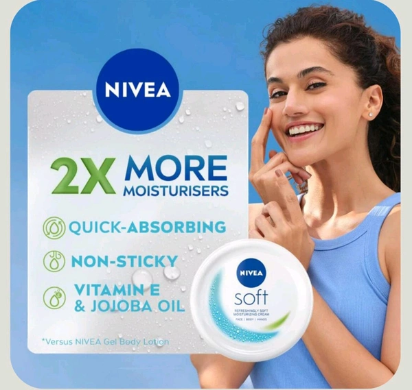 Nivea Soft Cream For Making Skin Smooth, Soft, Supple And Healthy - 25ml