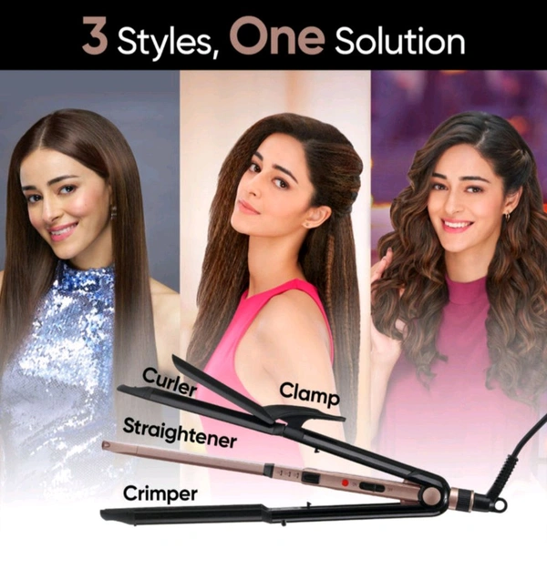 VEGA 3-in-1 Keratin Hair Styler (VHSCC-03)   - Rose Gold