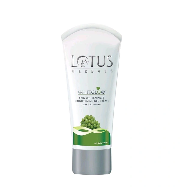 Lotus Herbals Whiteglow Skin Whitening & Brightening Gel Creme Spf-25 I Pa+++ - White, 15 gm