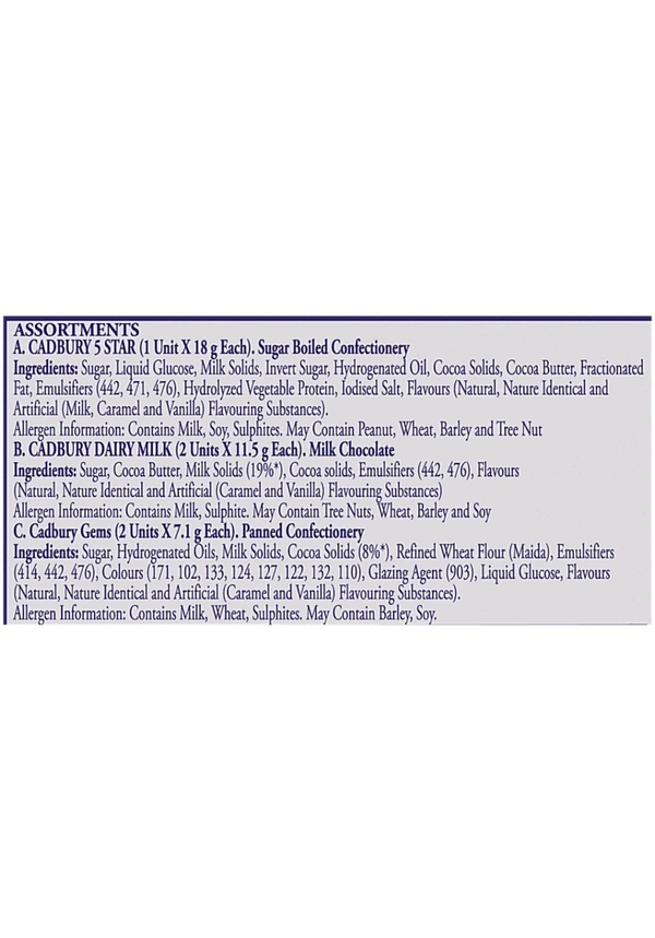 Cadbury CelebrationsAssorted Chocolate Gift Pack - 56 gm