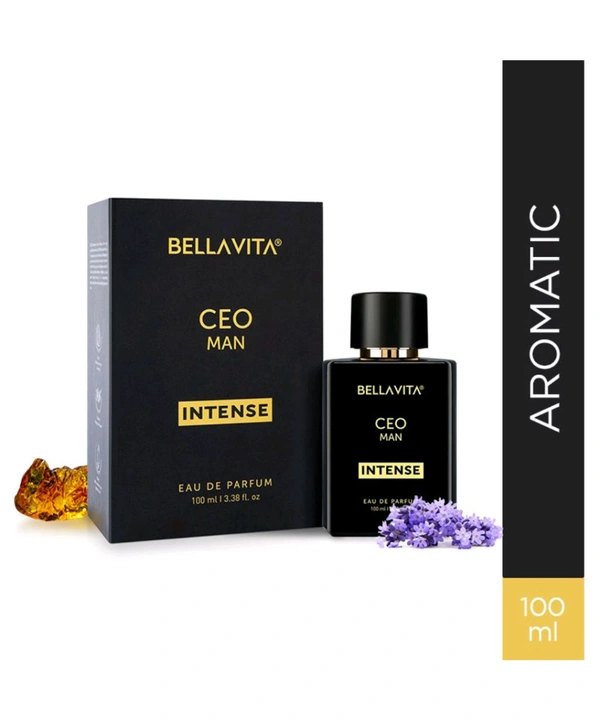 Bella Vita Organic CEO Man Intense EDP Perfume For Him  - Black, 100ml