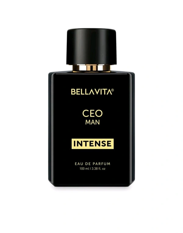 Bella Vita Organic CEO Man Intense EDP Perfume For Him  - Black, 100ml