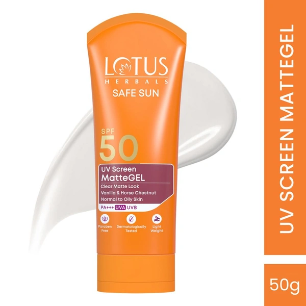 Safe Sun UV Screen Matte GEL Sunscreen SPF 50 PA+++ - 15g