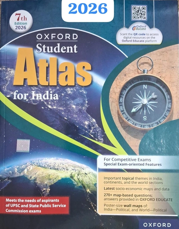 OXFORD STUDENT ATLAS-7,Edison-2026-27
