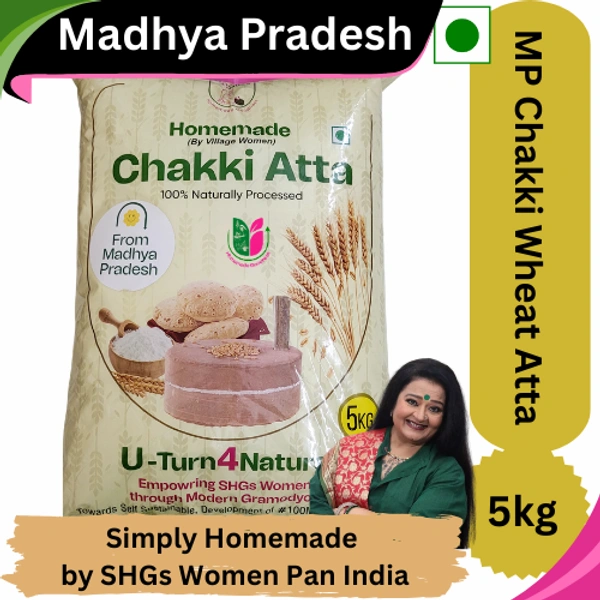 MP Chakki Wheat Atta with Fiber- Simply Homemade 